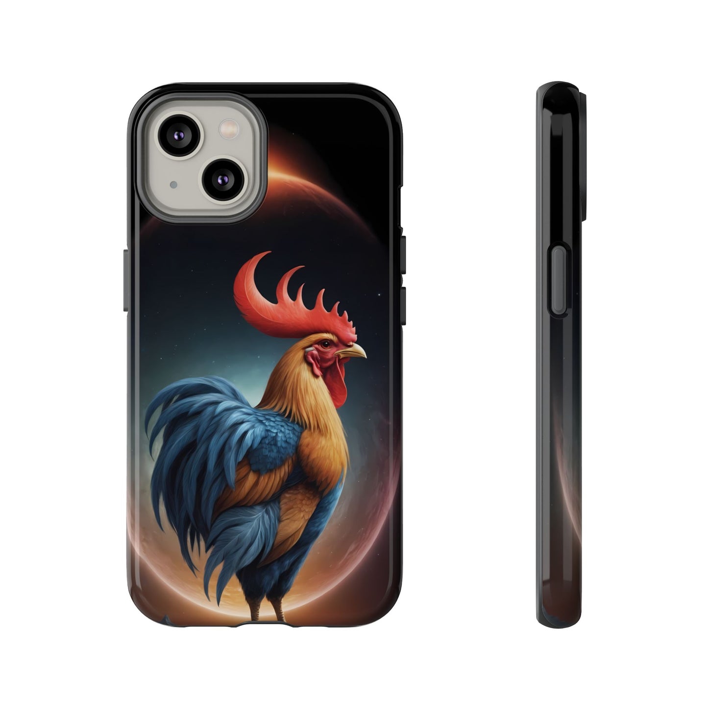 Chinese Zodiac Rooster Custom Phone Case for iPhone 8–16 Pro Max, Pixel 5–8 Pro, Galaxy S10–S24 Ultra - Designed by Thalia