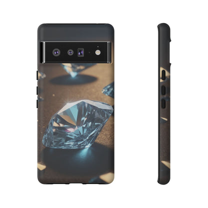 Raining Diamonds Phone Case for Google Pixel 8–Pixel 8 Pro, Pixel 7, Pixel 6 Pro, Pixel 6, Pixel 5 5G - Designed by Thalia