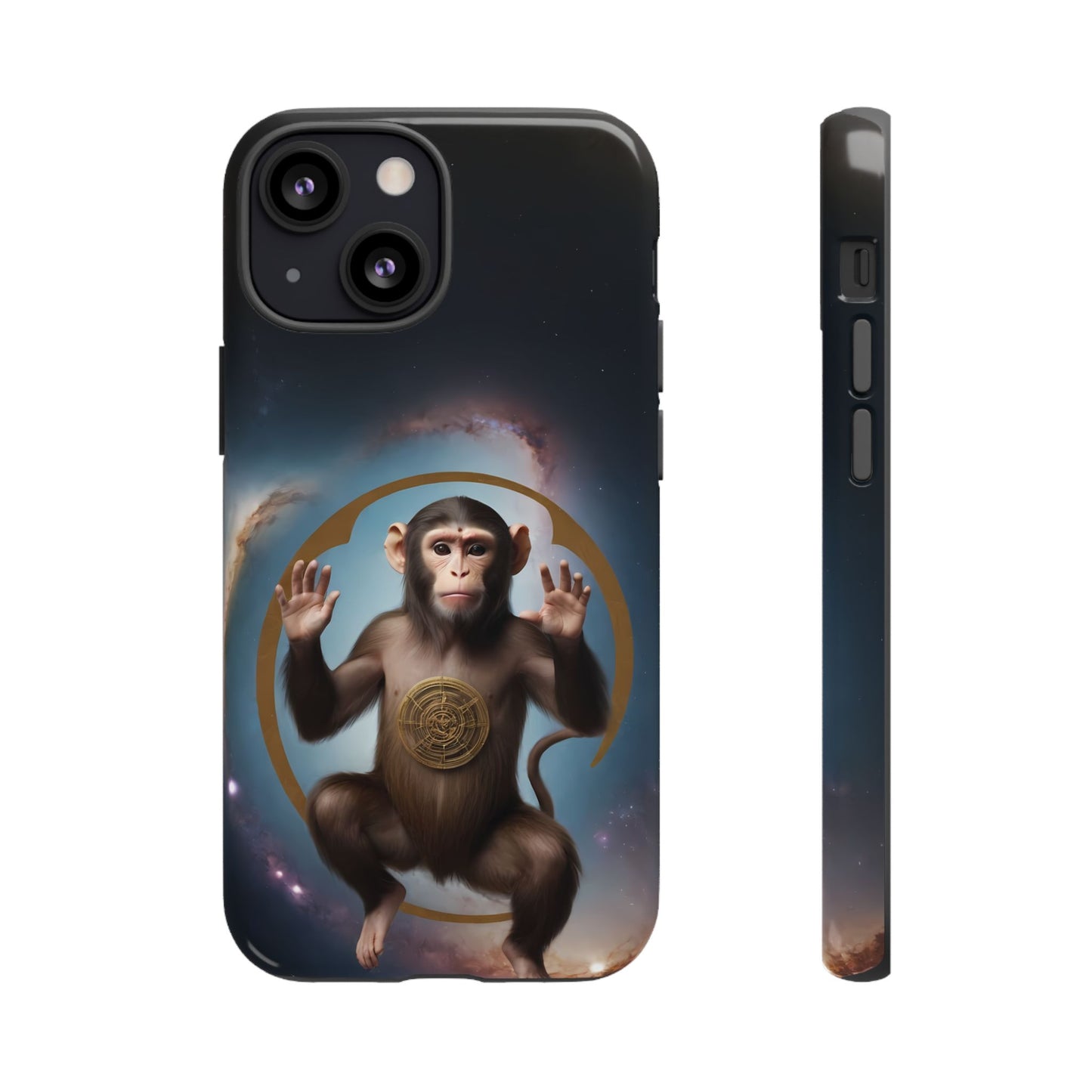 Chinese Zodiac Monkey Phone Case for iPhone 8–16 Pro Max, iPhone 8 Plus–13 Mini, iPhone XS–XS Max, iPhone 11–14 Pro Max - Designed by Thalia