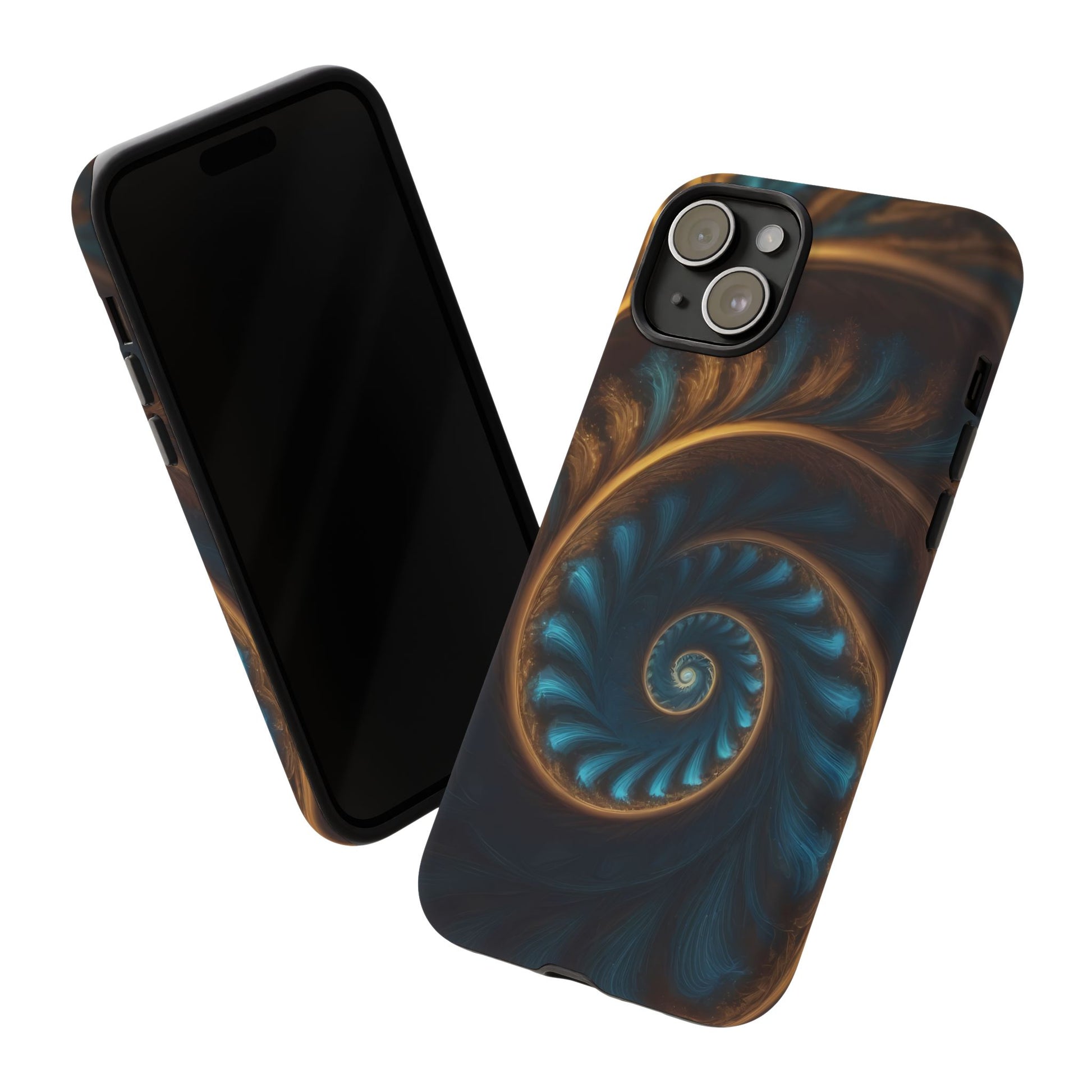 3D Fractal Phone Case for iPhone 8–16 Pro Max, Pixel 5–8 Pro, Galaxy S10–S24 Ultra - Designed by Thalia