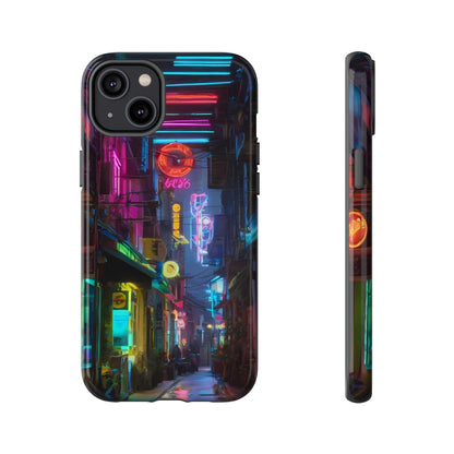 Electric Neon Phone Case for iPhone 8–16 Pro Max, iPhone 8 Plus–13 Mini, iPhone XS–XS Max, iPhone 11–14 Pro Max - Designed by Thalia