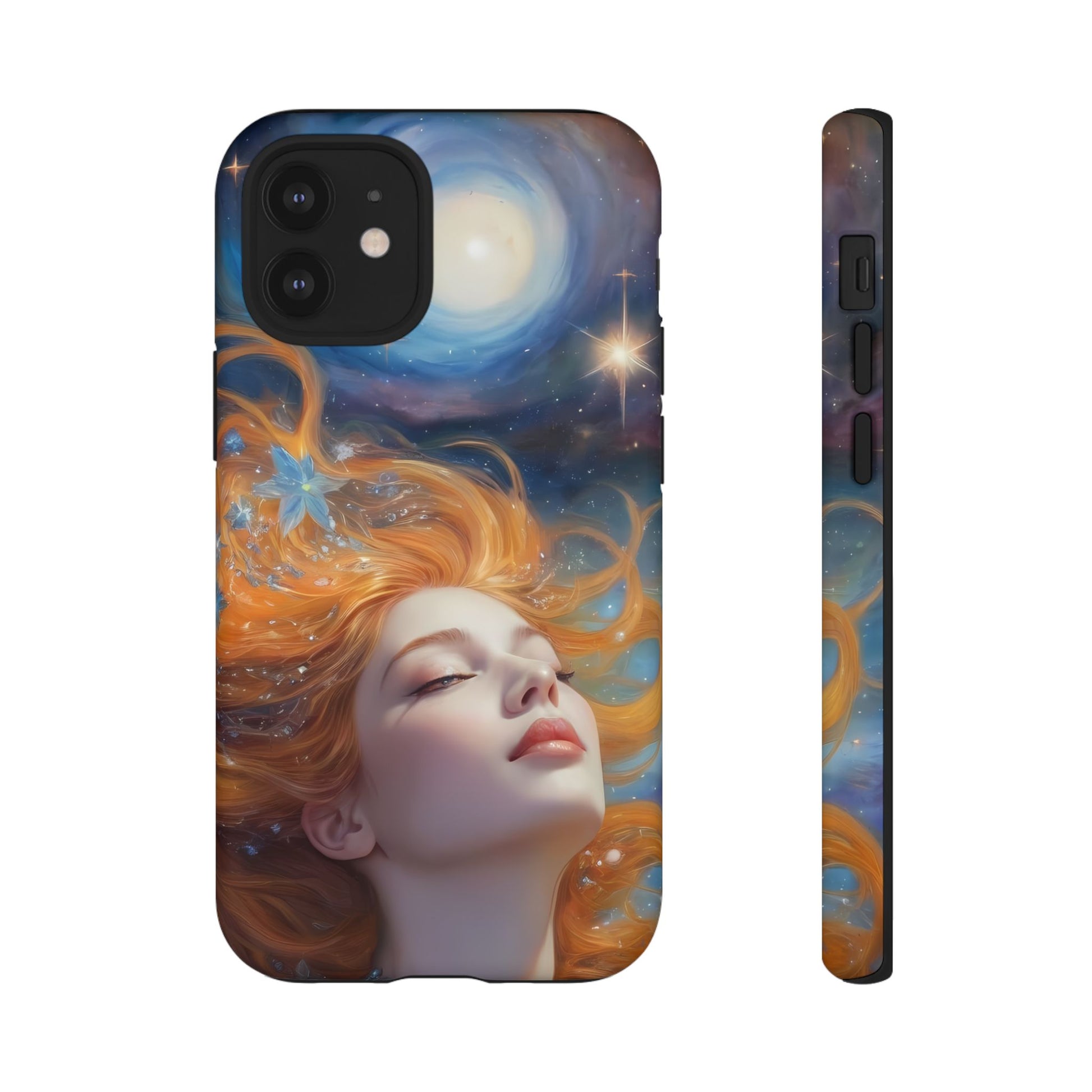 Celestial Dreams Custom Phone Case for iPhone 8–16 Pro Max, iPhone 8 Plus–13 Mini, iPhone XS–XS Max, iPhone 11–14 Pro Max - Designed by Thalia