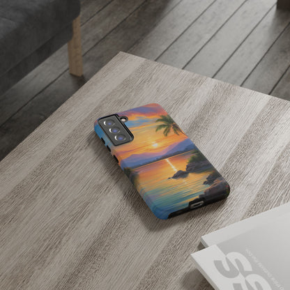 Sunset Serenade Custom Phone Case for Samsung Galaxy S10–S10 Plus, S20–S20 Ultra, S21, S22, S23, S24 Ultra - Designed by Thalia