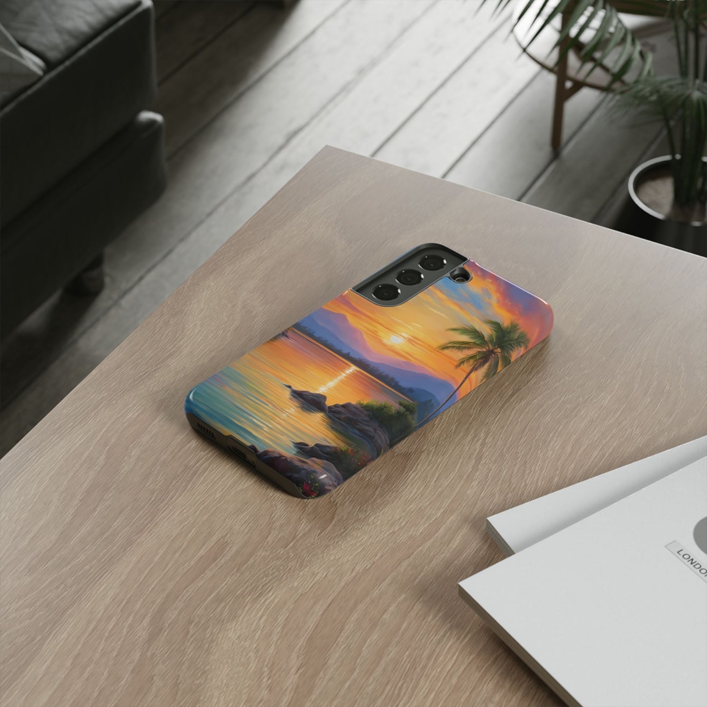 Sunset Serenade Custom Phone Case for Samsung Galaxy S10–S10 Plus, S20–S20 Ultra, S21, S22, S23, S24 Ultra - Designed by Thalia