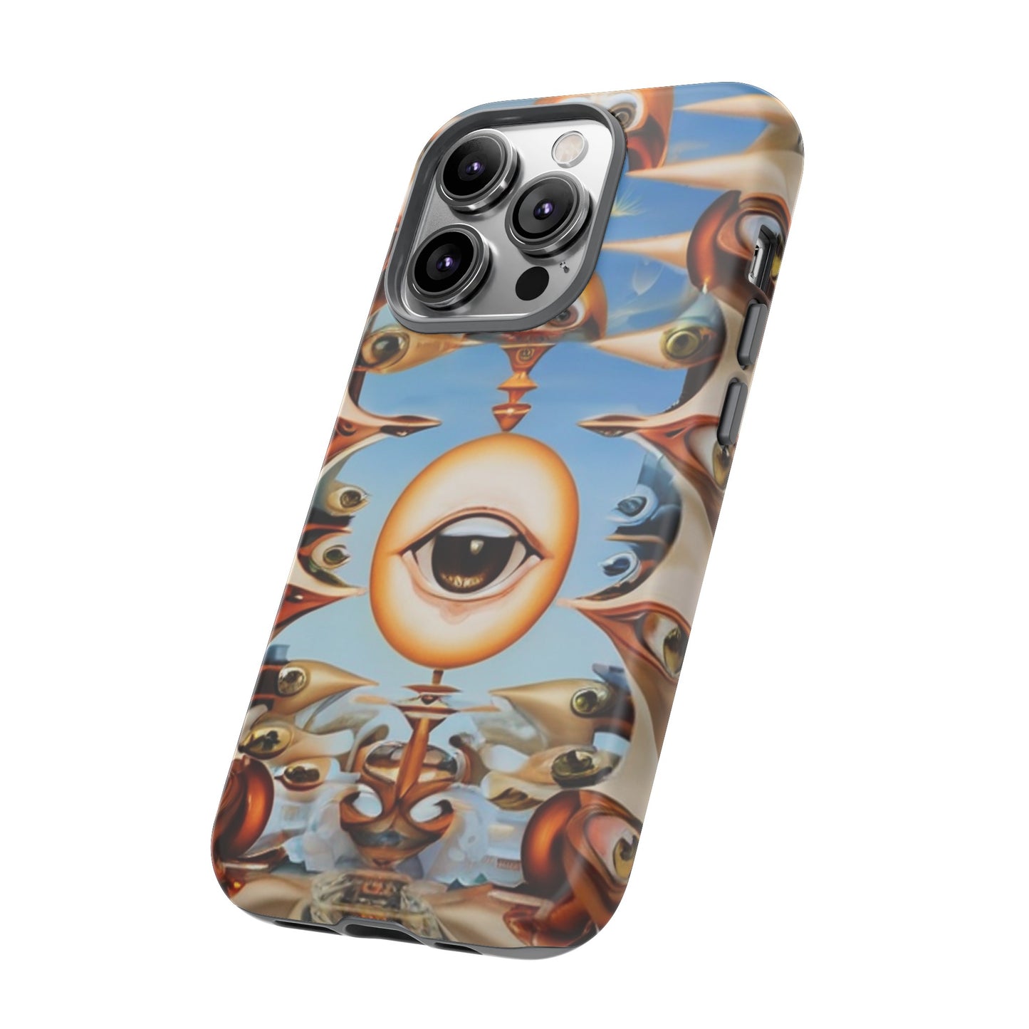 Surreal Suspect Phone Case for iPhone 8–16 Pro Max, Pixel 5–8 Pro, Galaxy S10–S24 Ultra - Designed by Thalia