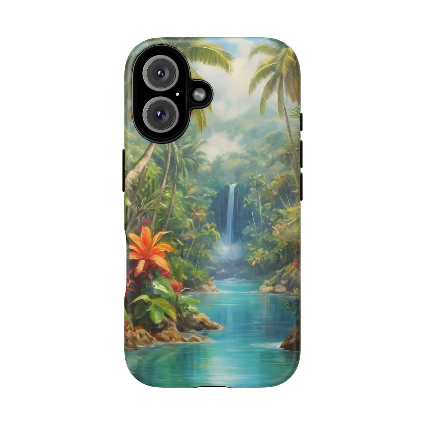 Tropical Paradise Phone Case for iPhone 8–16 Pro Max, Pixel 5–8 Pro, Galaxy S10–S24 Ultra - Designed by Thalia