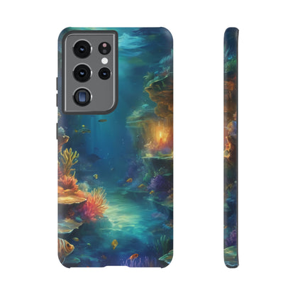 Oceanic Depths Custom Phone Case for Samsung Galaxy S10–S10 Plus, S20–S20 Ultra, S21, S22, S23, S24 Ultra - Designed by Thalia