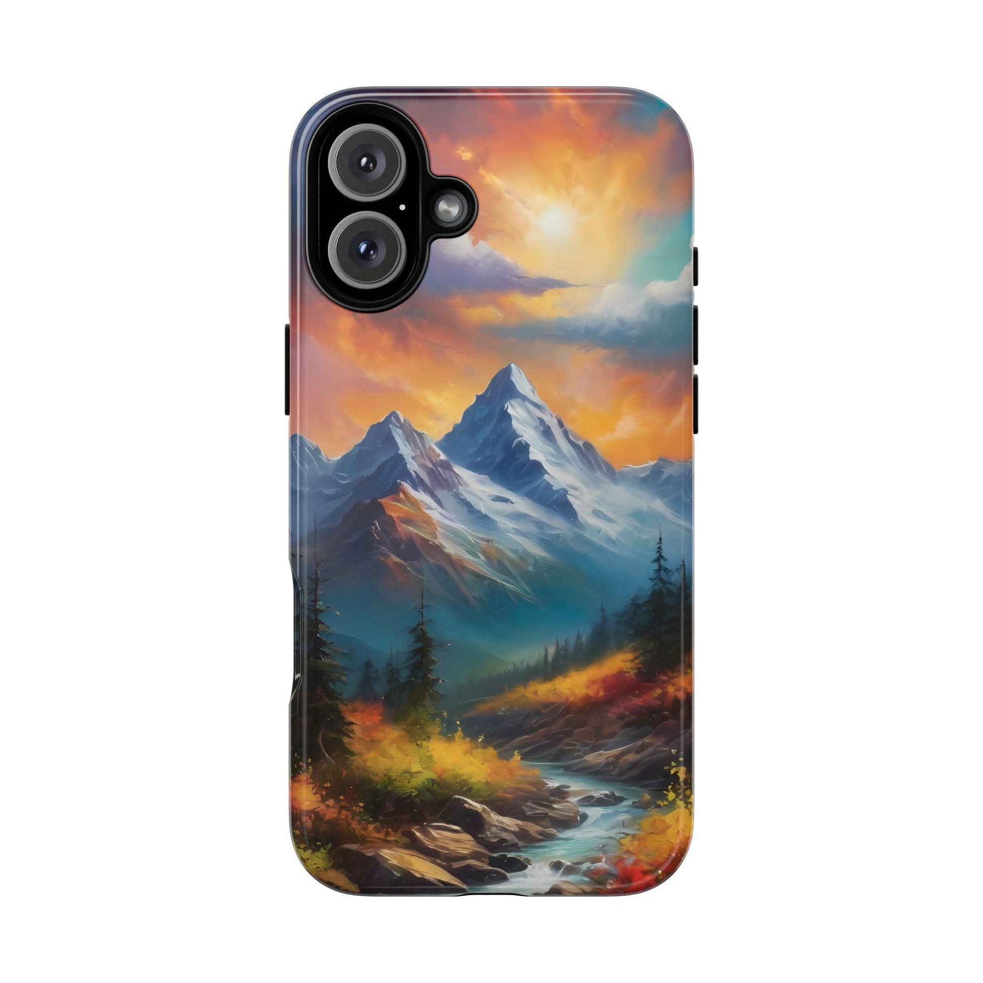 Mystic Mountains Phone Case for iPhone 8–16 Pro Max, Pixel 5–8 Pro, Galaxy S10–S24 Ultra - Designed by Thalia