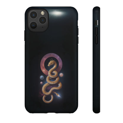 Chinese Zodiac Snake Custom Phone Case for iPhone 8–16 Pro Max, Pixel 5–8 Pro, Galaxy S10–S24 Ultra - Designed by Thalia