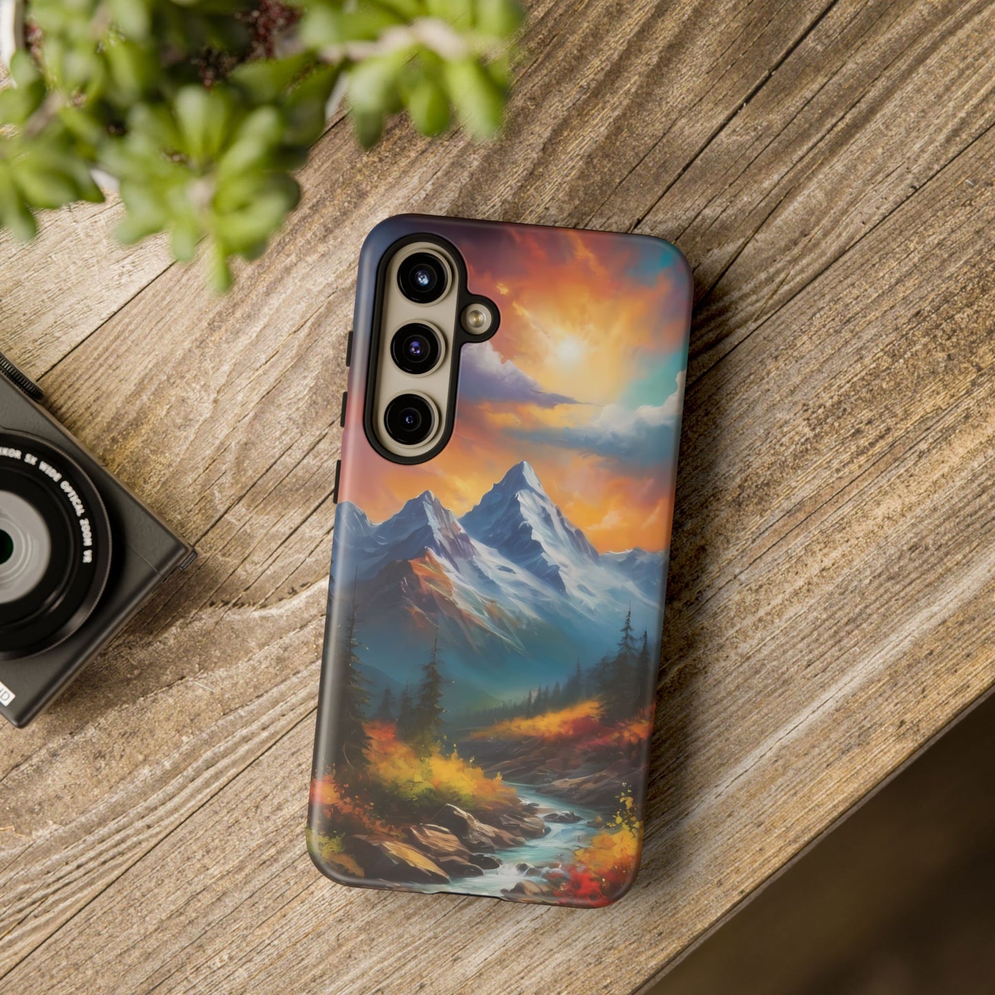 Mystic Mountains Phone Case for iPhone 8–16 Pro Max, Pixel 5–8 Pro, Galaxy S10–S24 Ultra - Designed by Thalia