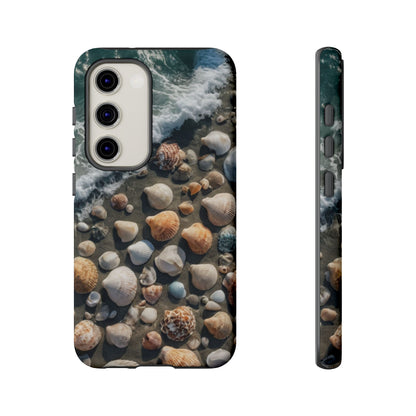 She Sells Sea Shells Custom Phone Case for Samsung Galaxy S10–S10 Plus, S20–S20 Ultra, S21, S22, S23, S24 Ultra - Designed by Thalia