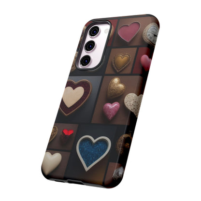 Love Button Phone Case for iPhone 8–16 Pro Max, Pixel 5–8 Pro, Galaxy S10–S24 Ultra - Designed by Thalia