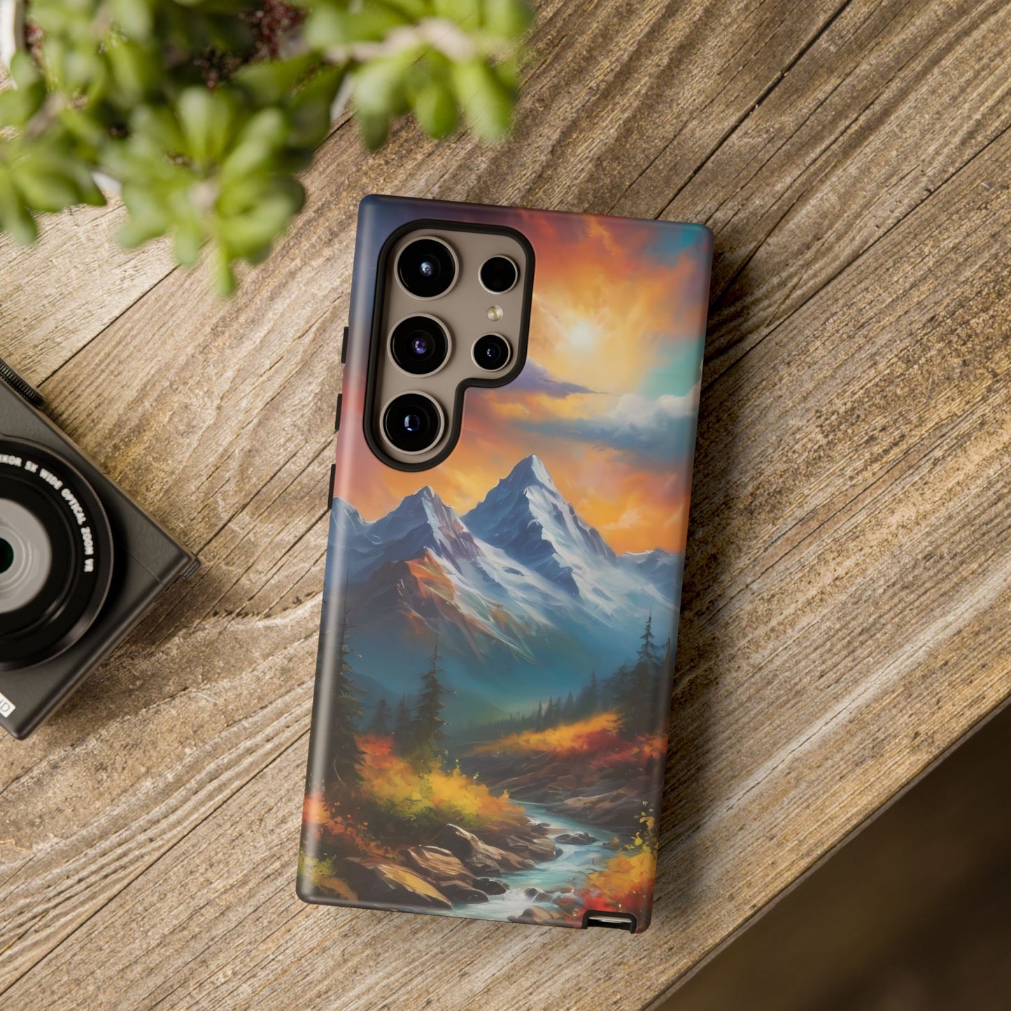 Mystic Mountains Phone Case for iPhone 8–16 Pro Max, Pixel 5–8 Pro, Galaxy S10–S24 Ultra - Designed by Thalia