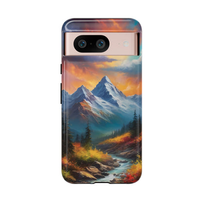 Mystic Mountains Phone Case for iPhone 8–16 Pro Max, Pixel 5–8 Pro, Galaxy S10–S24 Ultra - Designed by Thalia