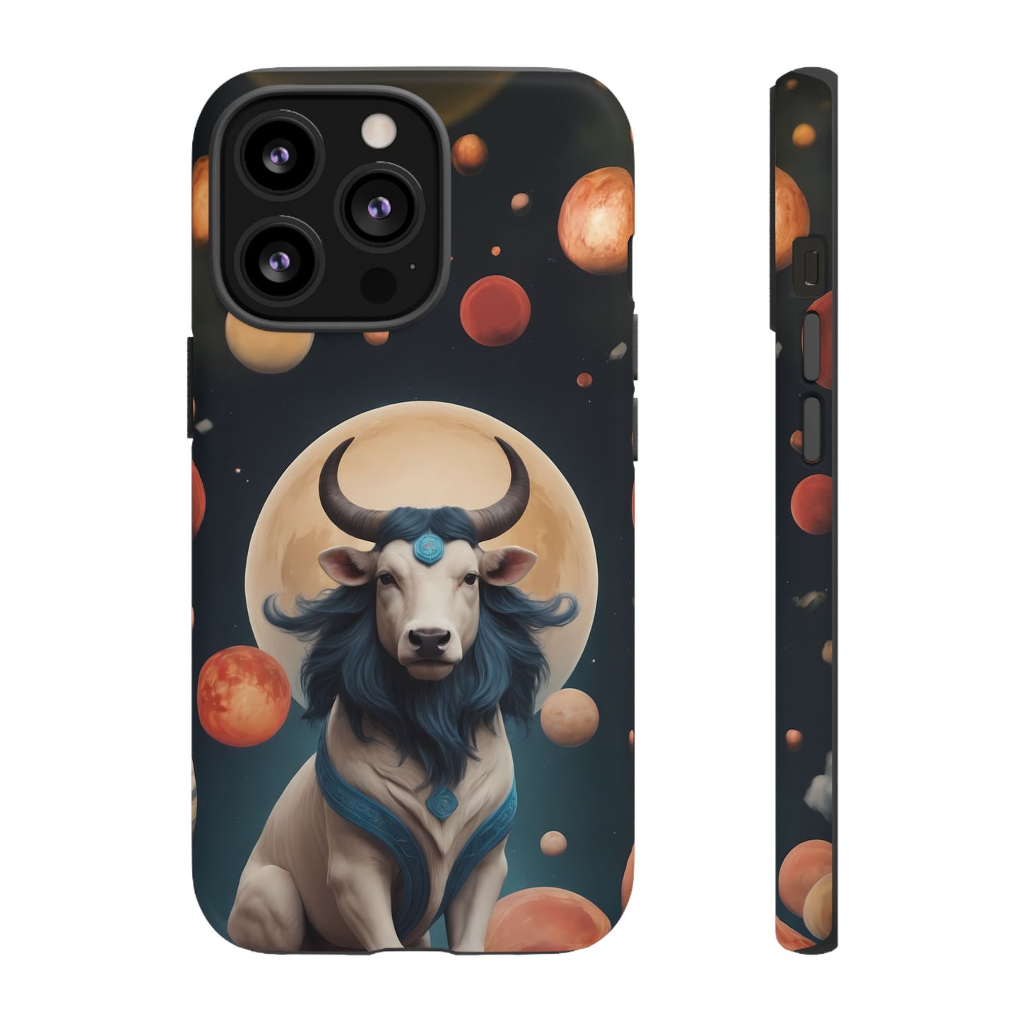 Chinese Zodiac Ox Phone Case for iPhone 8–16 Pro Max, iPhone 8 Plus–13 Mini, iPhone XS–XS Max, iPhone 11–14 Pro Max - Designed by Thalia