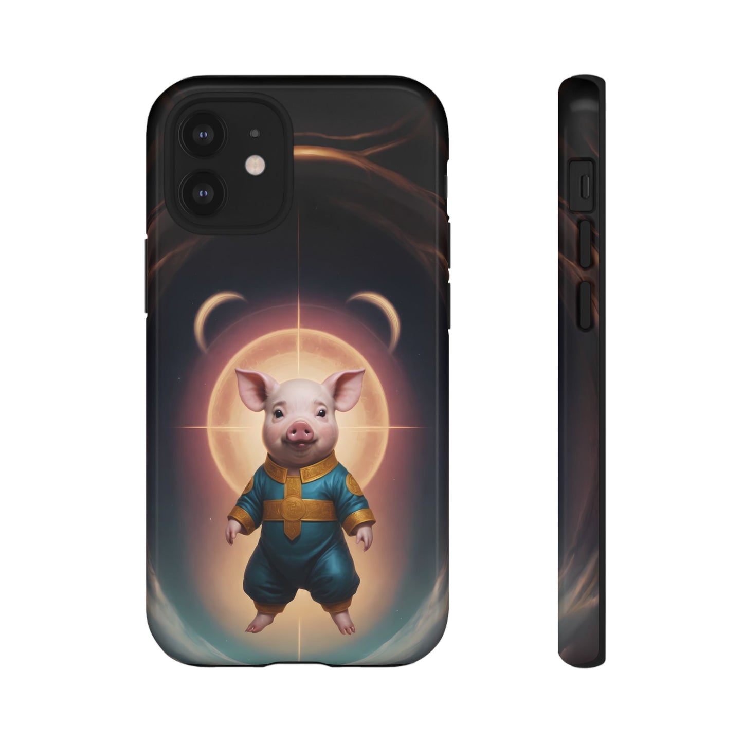 Chinese Zodiac Pig Custom Phone Case for iPhone 8–16 Pro Max, Pixel 5–8 Pro, Galaxy S10–S24 Ultra - Designed by Thalia