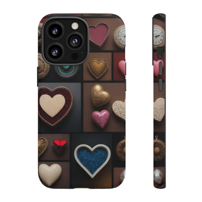 Love Button Phone Case for iPhone 8–16 Pro Max, Pixel 5–8 Pro, Galaxy S10–S24 Ultra - Designed by Thalia