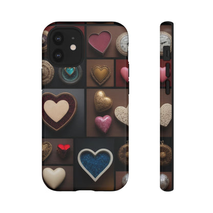 Love Button Phone Case for iPhone 8–16 Pro Max, Pixel 5–8 Pro, Galaxy S10–S24 Ultra - Designed by Thalia