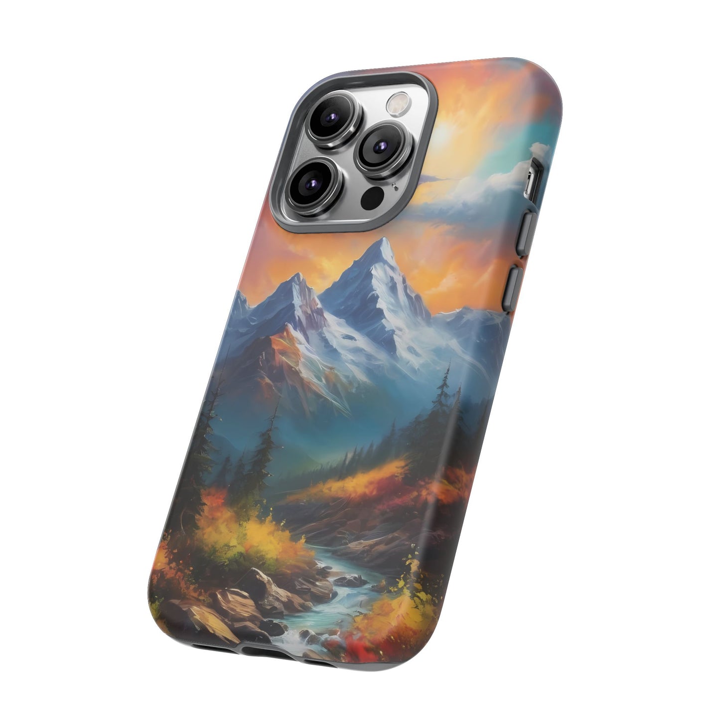 Mystic Mountains Phone Case for iPhone 8–16 Pro Max, Pixel 5–8 Pro, Galaxy S10–S24 Ultra - Designed by Thalia