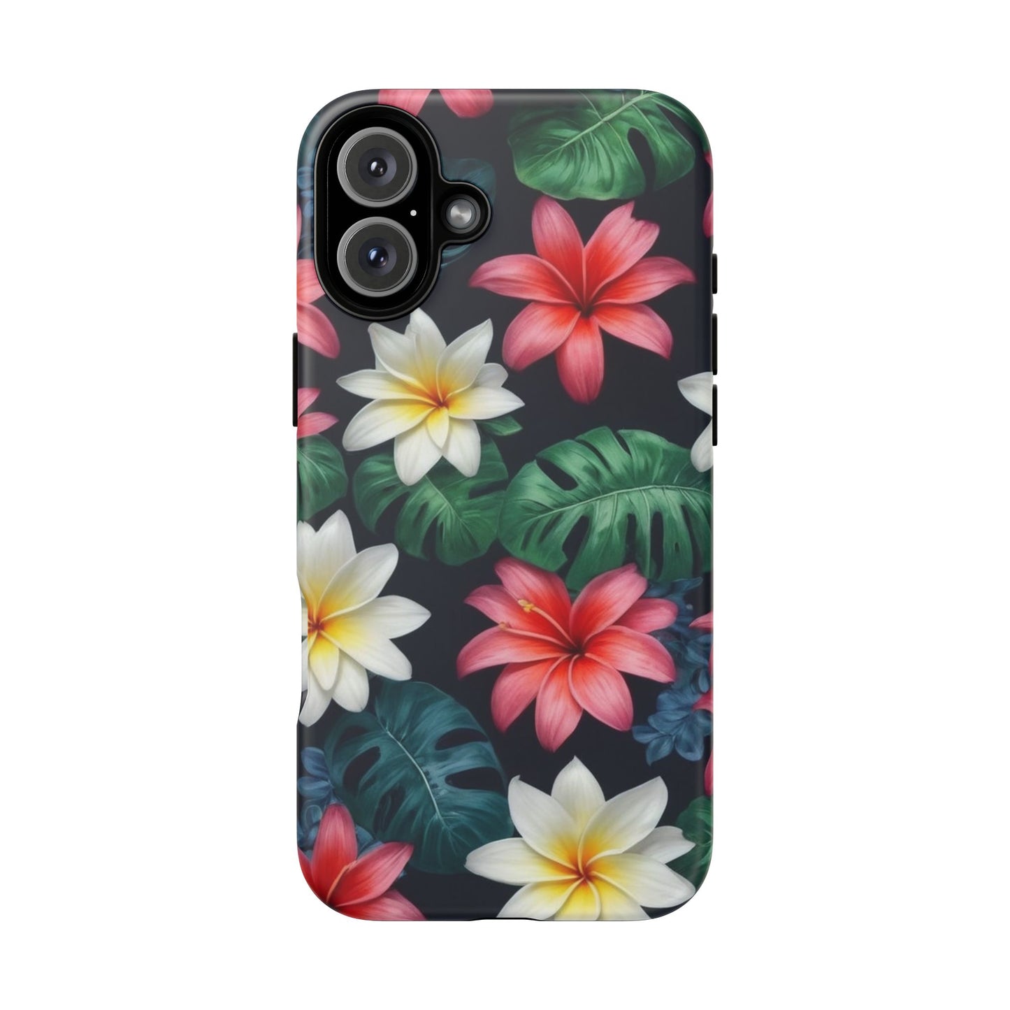 Hawaiian Flowers Phone Case for iPhone 8–16 Pro Max, iPhone 8 Plus–13 Mini, iPhone XS–XS Max, iPhone 11–14 Pro Max - Designed by Thalia