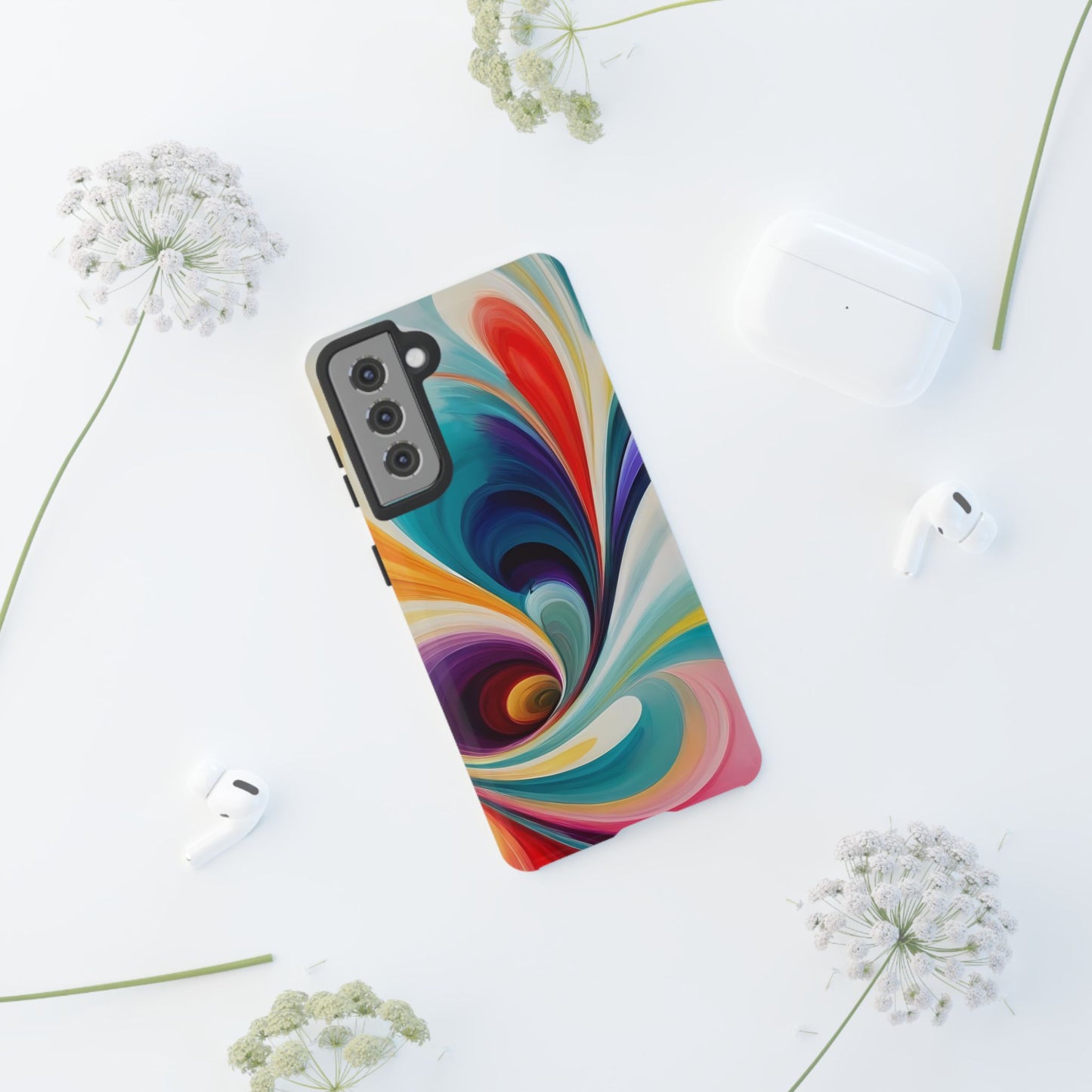 Abstract Elegance Custom Phone Case for iPhone 8–16 Pro Max, iPhone 8 Plus–13 Mini, iPhone XS–XS Max, iPhone 11–14 Pro Max - Designed by Thalia