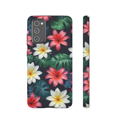 Hawaiian Flowers Custom Phone Case for Samsung Galaxy S10–S10 Plus, S20–S20 Ultra, S21, S22, S23, S24 Ultra - Designed by Thalia