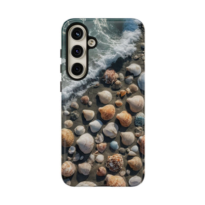 She Sells Sea Shells Phone Case for iPhone 8–16 Pro Max, Pixel 5–8 Pro, Galaxy S10–S24 Ultra - Designed by Thalia