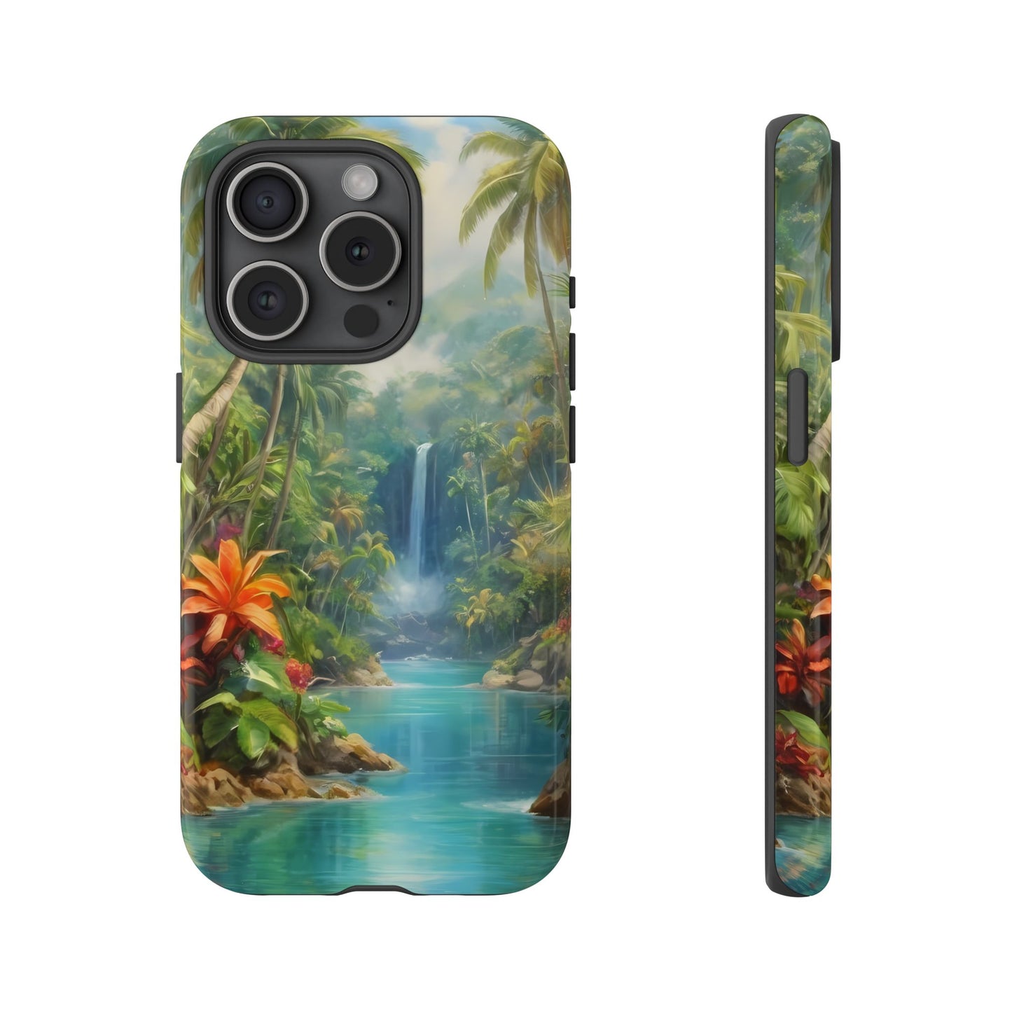 Tropical Paradise Phone Case for iPhone 8–16 Pro Max, Pixel 5–8 Pro, Galaxy S10–S24 Ultra - Designed by Thalia