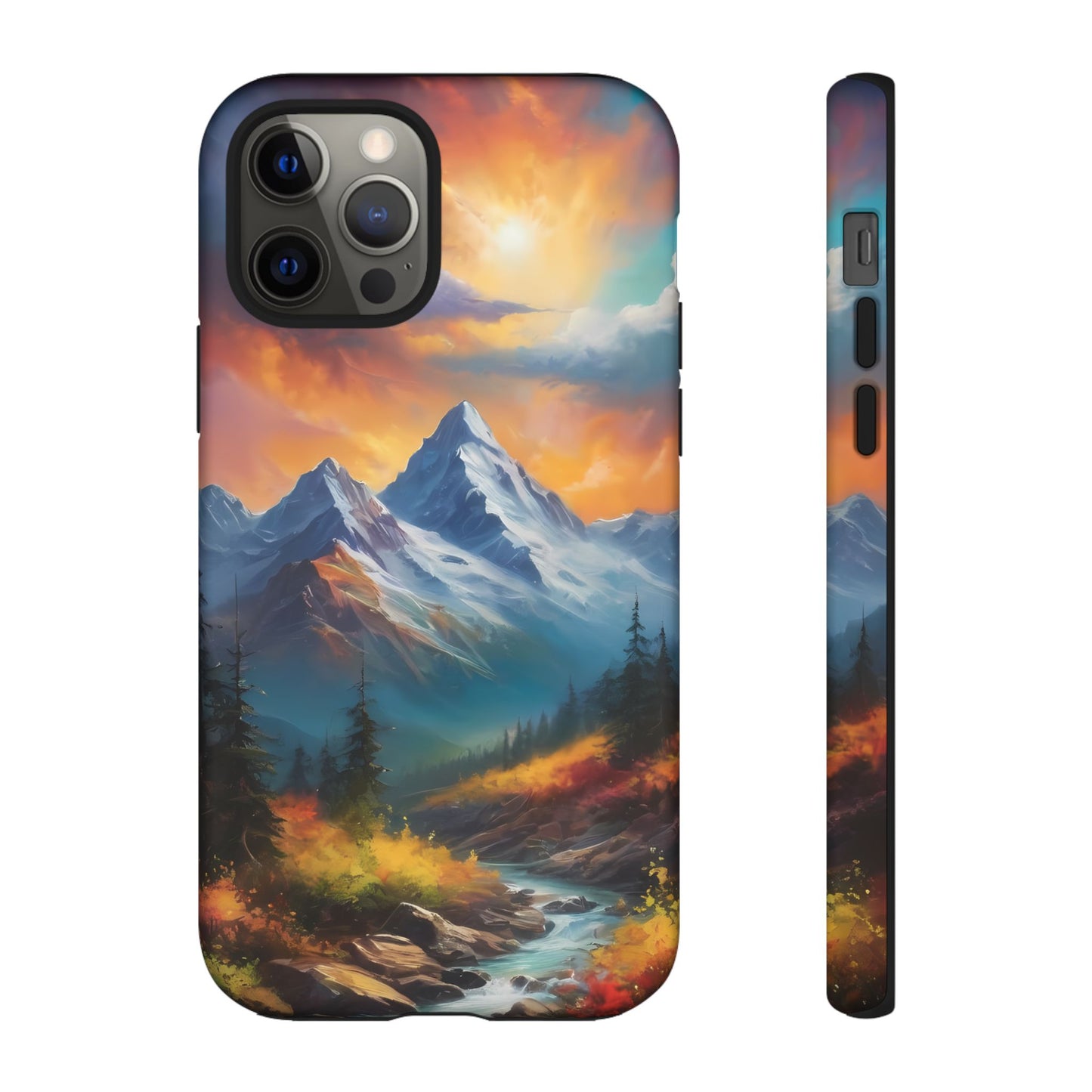 Mystic Mountains Phone Case for iPhone 8–16 Pro Max, Pixel 5–8 Pro, Galaxy S10–S24 Ultra - Designed by Thalia