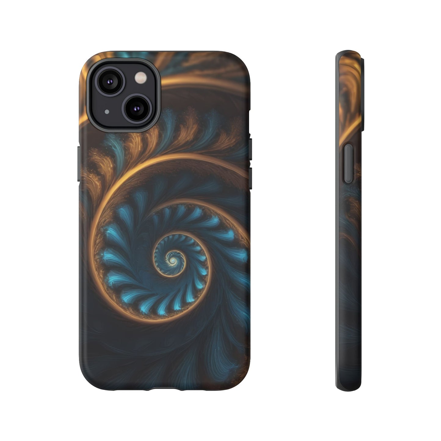 3D Fractal Phone Case for iPhone 8–16 Pro Max, Pixel 5–8 Pro, Galaxy S10–S24 Ultra - Designed by Thalia