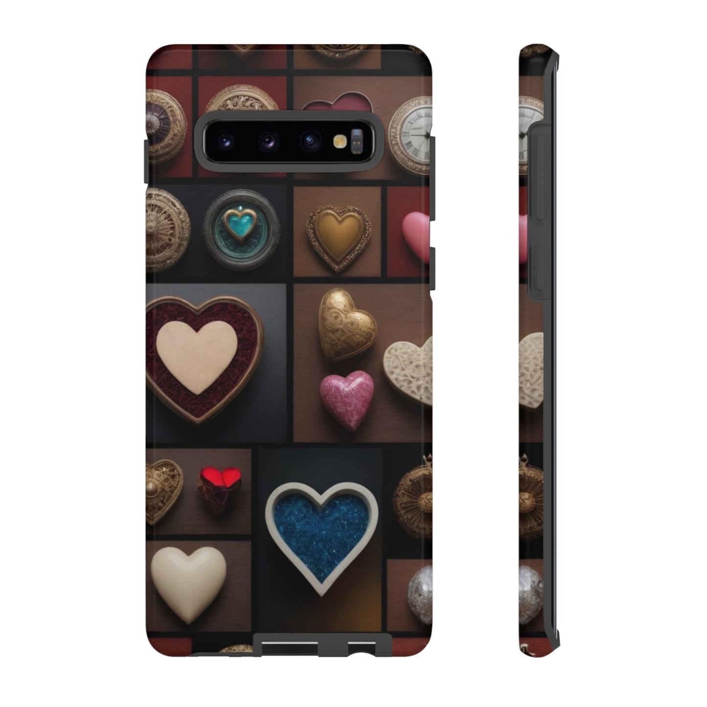 Love Button Custom Phone Case for Samsung Galaxy S10–S10 Plus, S20–S20 Ultra, S21, S22, S23, S24 Ultra - Designed by Thalia