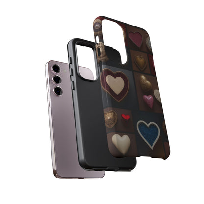 Love Button Phone Case for iPhone 8–16 Pro Max, Pixel 5–8 Pro, Galaxy S10–S24 Ultra - Designed by Thalia