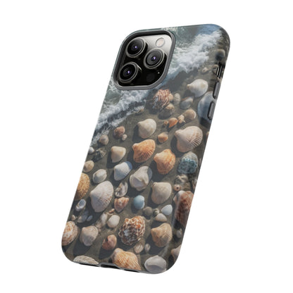 She Sells Sea Shells Phone Case for iPhone 8–16 Pro Max, Pixel 5–8 Pro, Galaxy S10–S24 Ultra - Designed by Thalia