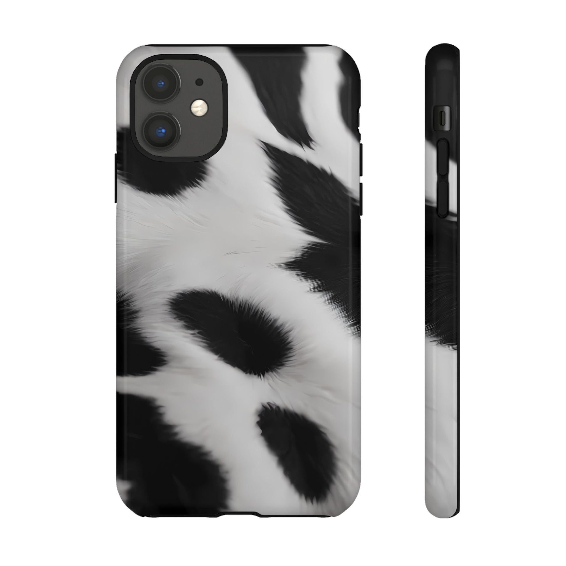 Chic Bovine Elegance Custom Phone Case for iPhone 8–16 Pro Max, iPhone 8 Plus–13 Mini, iPhone XS–XS Max, iPhone 11–14 Pro Max - Designed by Thalia