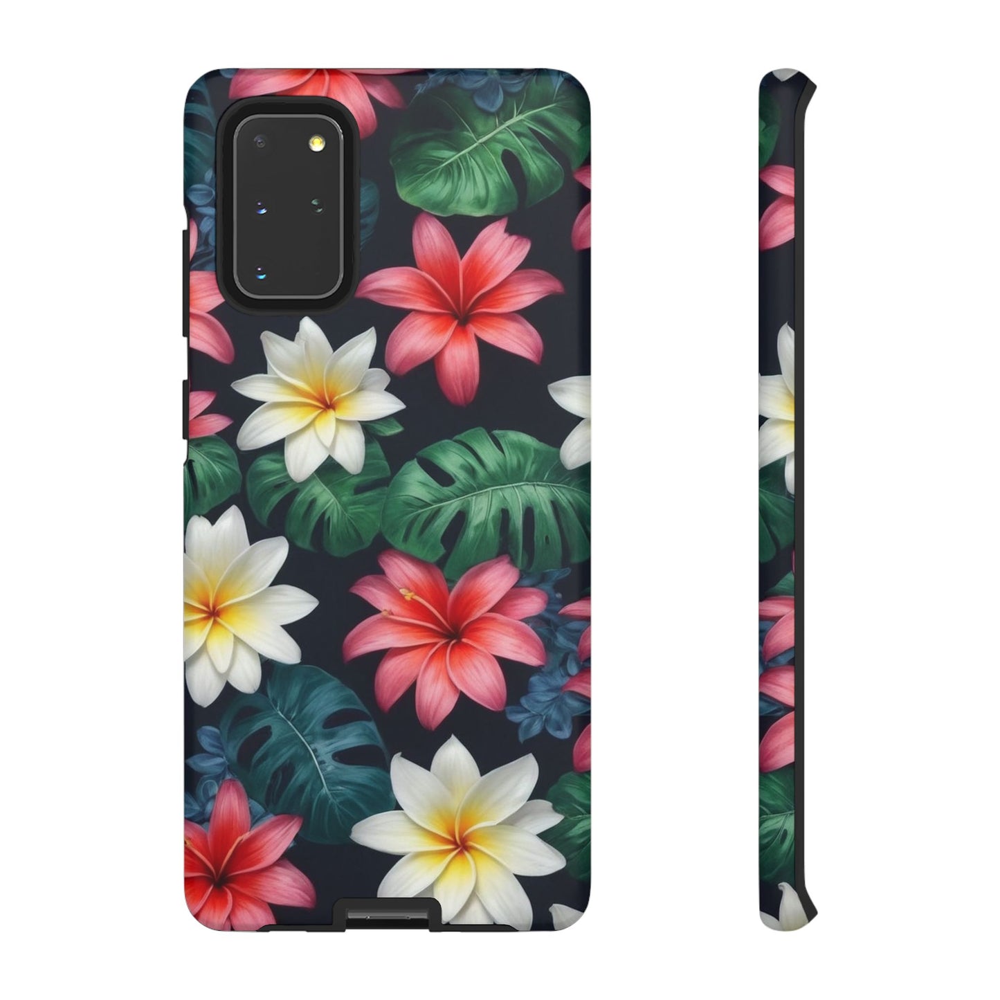 Hawaiian Flowers Custom Phone Case for Samsung Galaxy S10–S10 Plus, S20–S20 Ultra, S21, S22, S23, S24 Ultra - Designed by Thalia