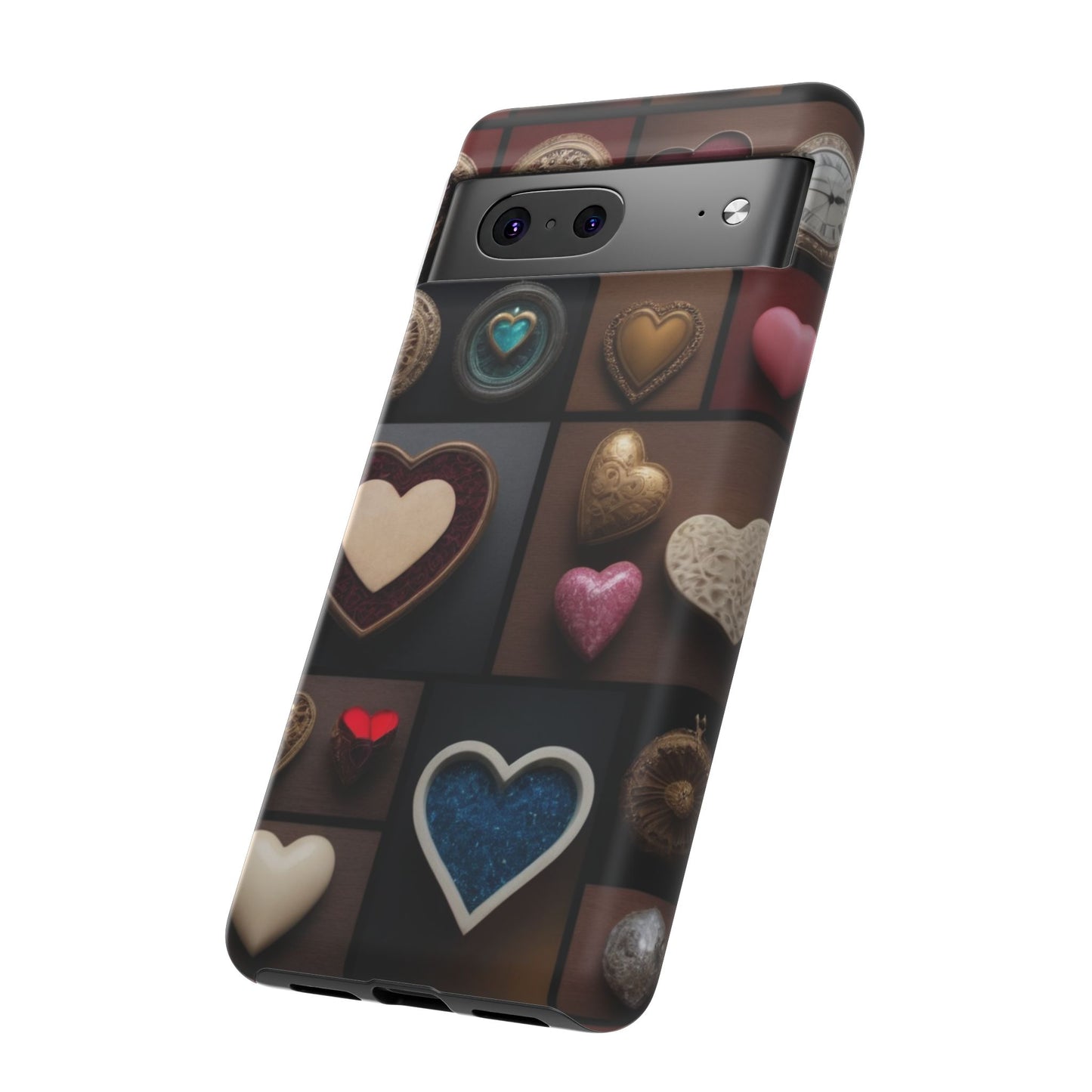 Love Button Phone Case for iPhone 8–16 Pro Max, Pixel 5–8 Pro, Galaxy S10–S24 Ultra - Designed by Thalia