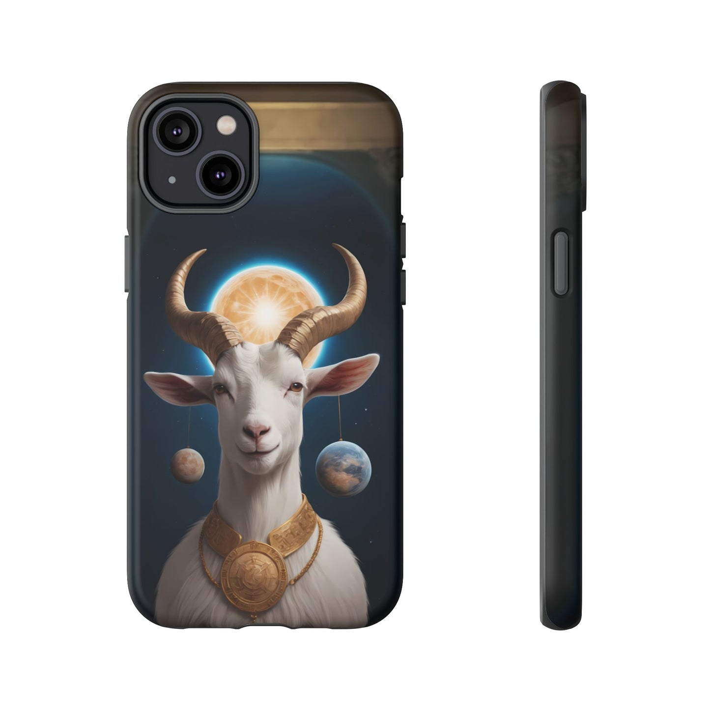 Chinese Zodiac Goat Phone Case for iPhone 8–16 Pro Max, iPhone 8 Plus–13 Mini, iPhone XS–XS Max, iPhone 11–14 Pro Max - Designed by Thalia