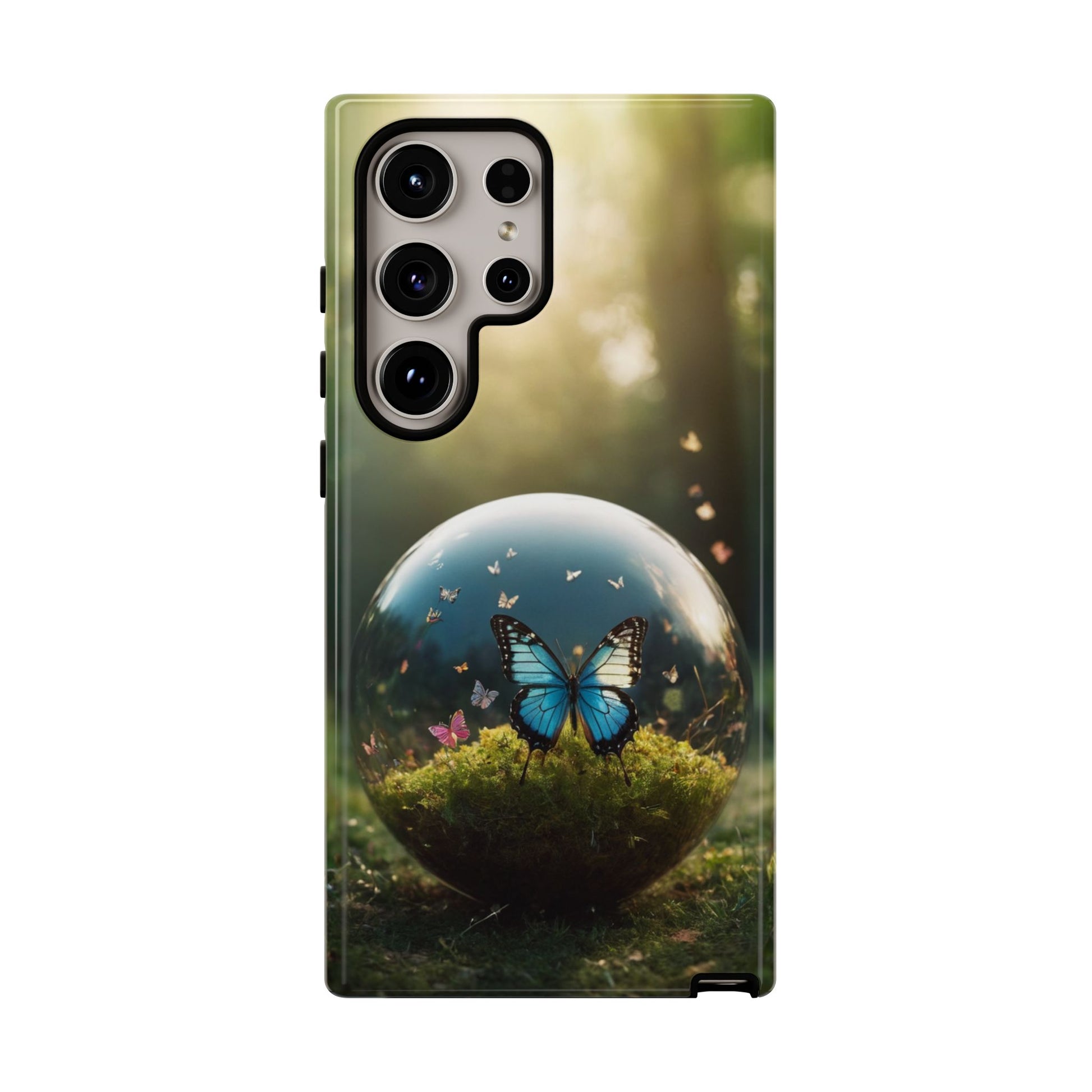 Butterfly Ball Custom Phone Case for Samsung Galaxy S10–S24 Ultra – Stylish, Unique & UV Protected - Designed by Thalia