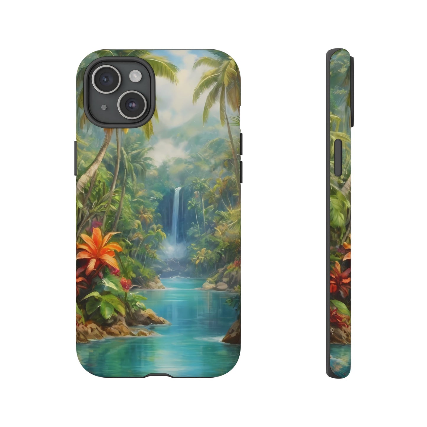 Tropical Paradise Phone Case for iPhone 8–16 Pro Max, Pixel 5–8 Pro, Galaxy S10–S24 Ultra - Designed by Thalia