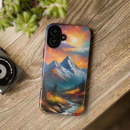 Mystic Mountains Phone Case for iPhone 8–16 Pro Max, Pixel 5–8 Pro, Galaxy S10–S24 Ultra - Designed by Thalia