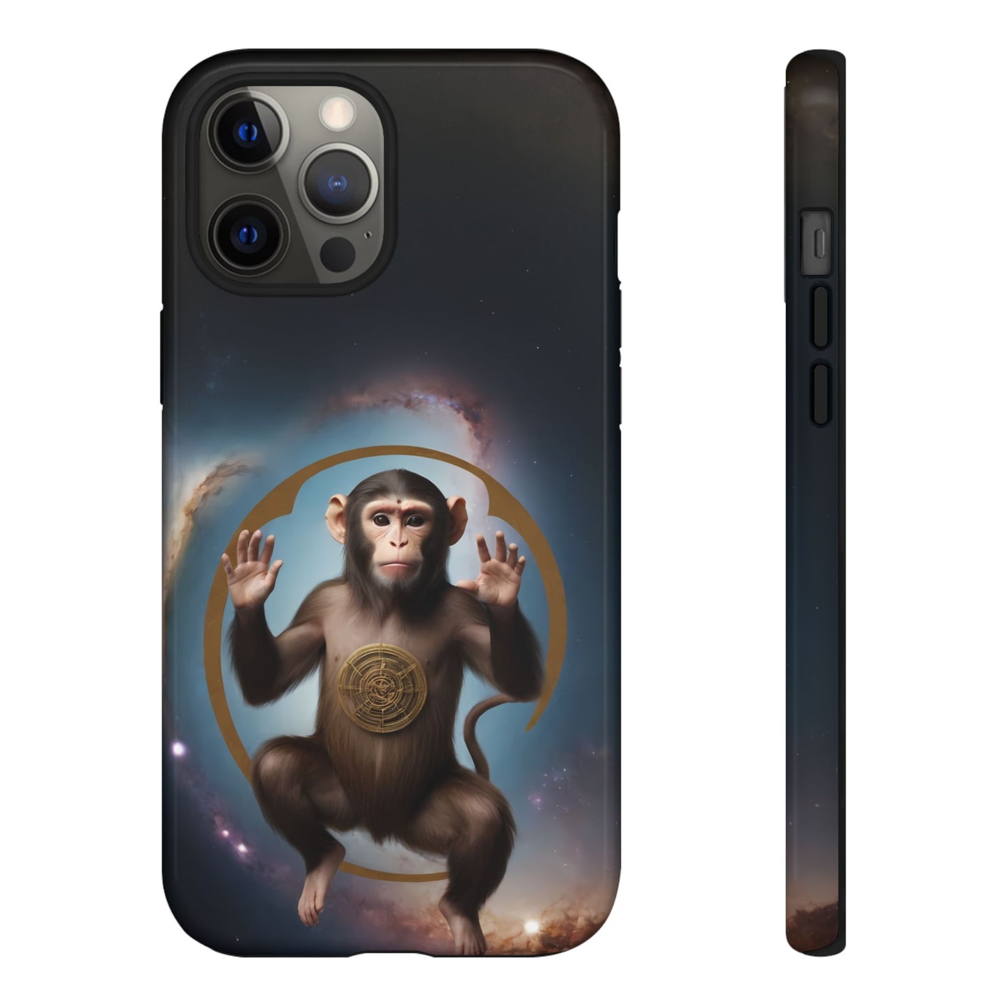 Chinese Zodiac Monkey Custom Phone Case for iPhone 8–16 Pro Max, Pixel 5–8 Pro, Galaxy S10–S24 Ultra - Designed by Thalia