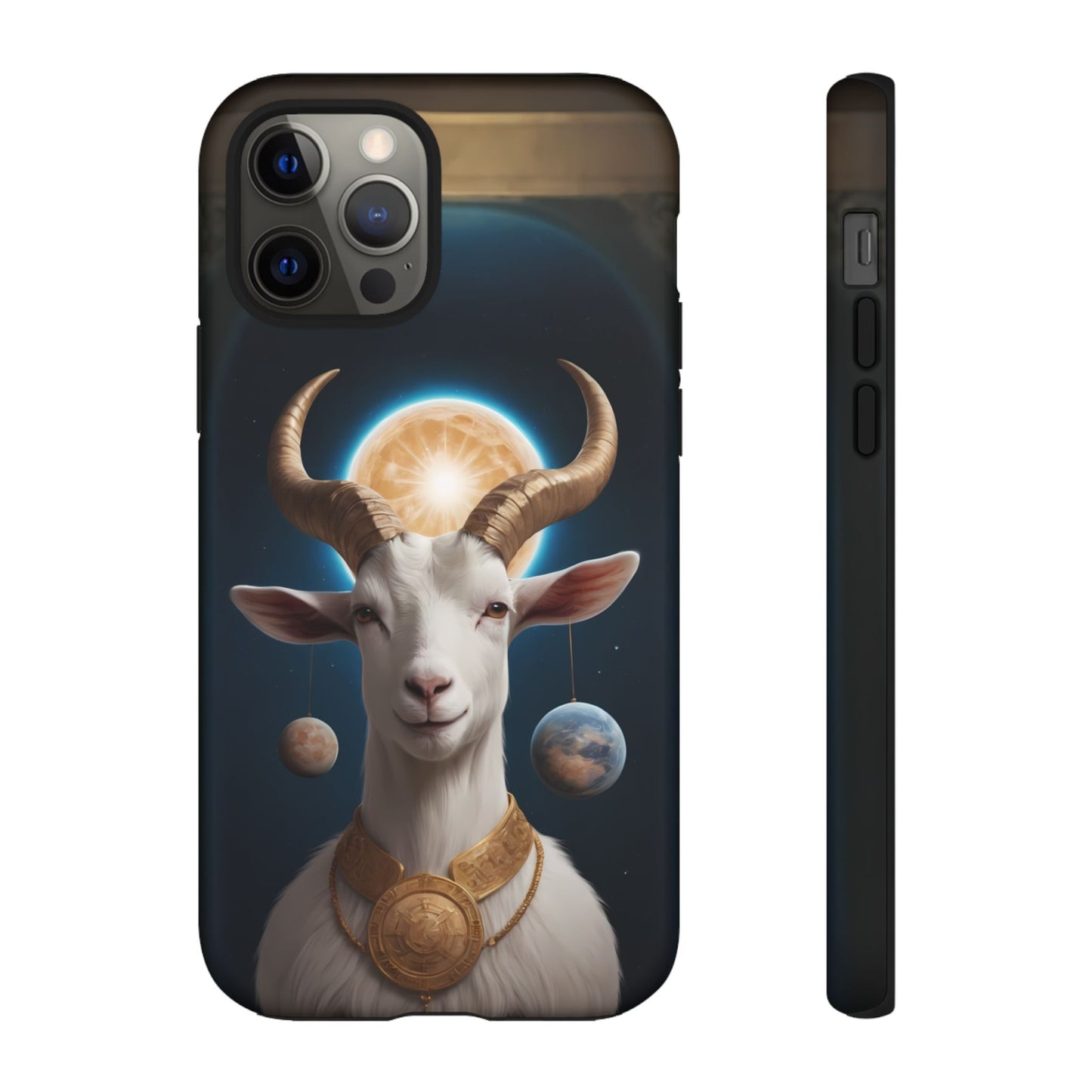 Chinese Zodiac Goat Phone Case for iPhone 8–16 Pro Max, iPhone 8 Plus–13 Mini, iPhone XS–XS Max, iPhone 11–14 Pro Max - Designed by Thalia