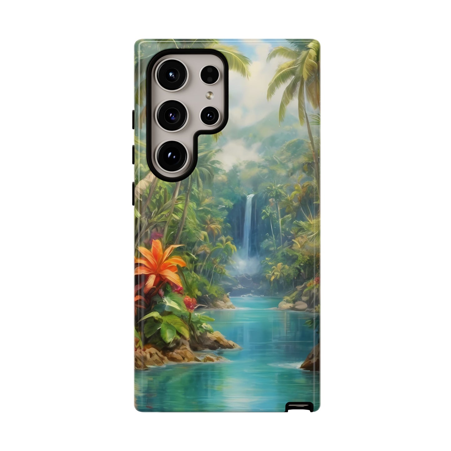 Tropical Paradise Phone Case for iPhone 8–16 Pro Max, Pixel 5–8 Pro, Galaxy S10–S24 Ultra - Designed by Thalia