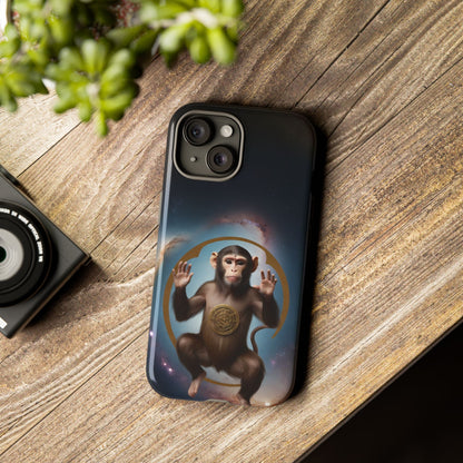 Chinese Zodiac Monkey Custom Phone Case for iPhone 8–16 Pro Max, Pixel 5–8 Pro, Galaxy S10–S24 Ultra - Designed by Thalia