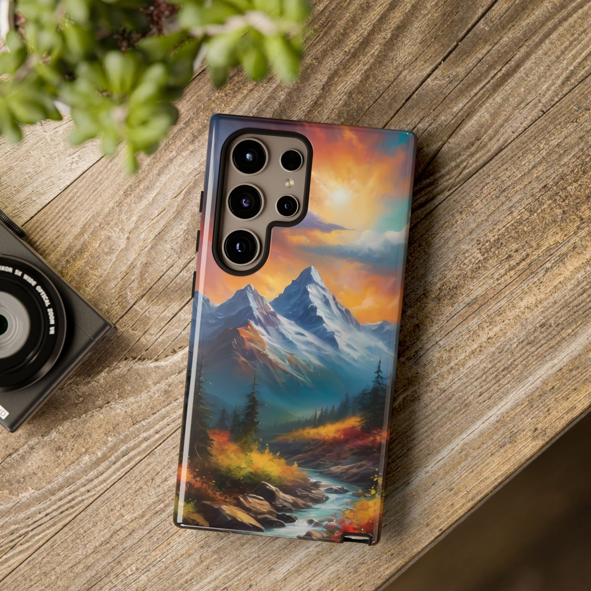 Mystic Mountains Phone Case for iPhone 8–16 Pro Max, Pixel 5–8 Pro, Galaxy S10–S24 Ultra - Designed by Thalia