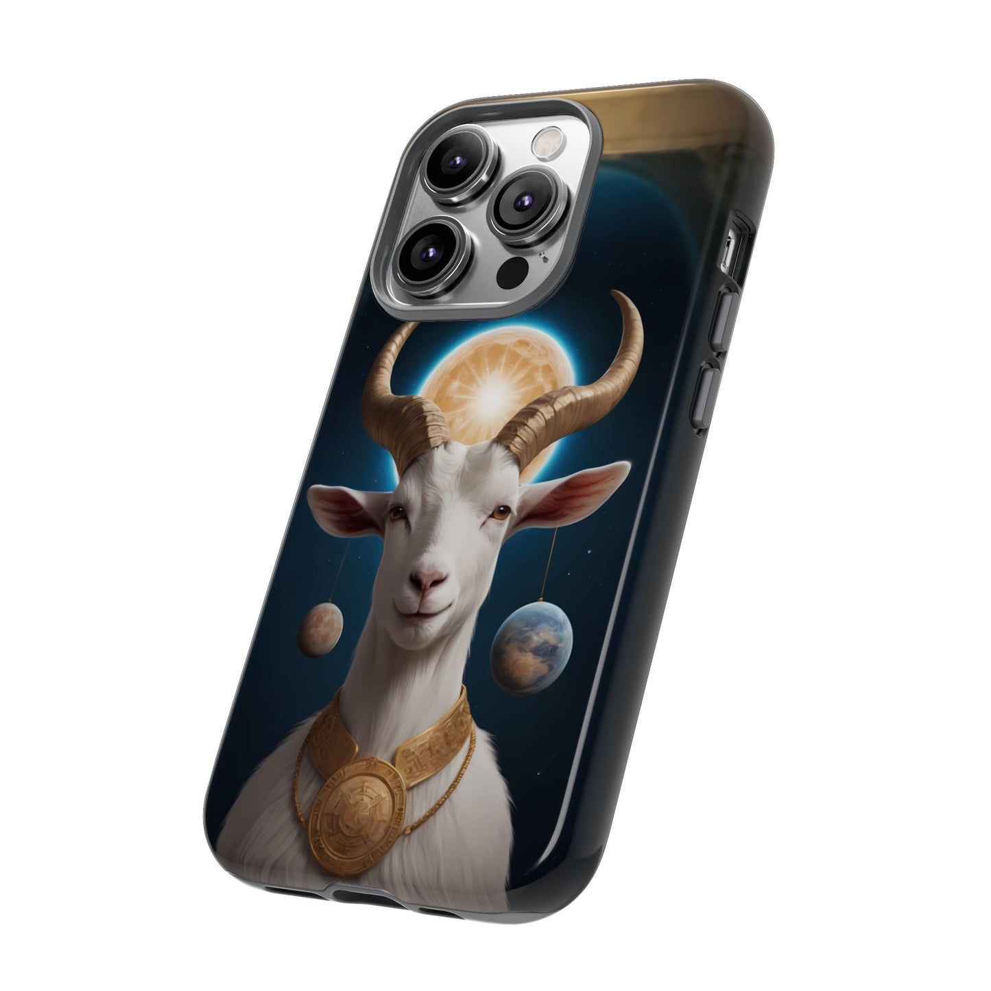 Chinese Zodiac Goat Phone Case for iPhone 8–16 Pro Max, iPhone 8 Plus–13 Mini, iPhone XS–XS Max, iPhone 11–14 Pro Max - Designed by Thalia