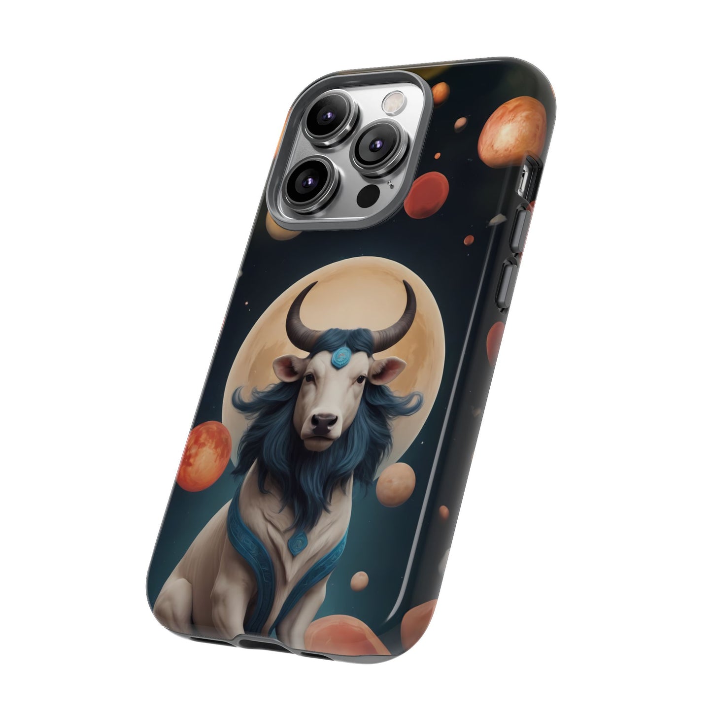 Chinese Zodiac Ox Phone Case for iPhone 8–16 Pro Max, iPhone 8 Plus–13 Mini, iPhone XS–XS Max, iPhone 11–14 Pro Max - Designed by Thalia