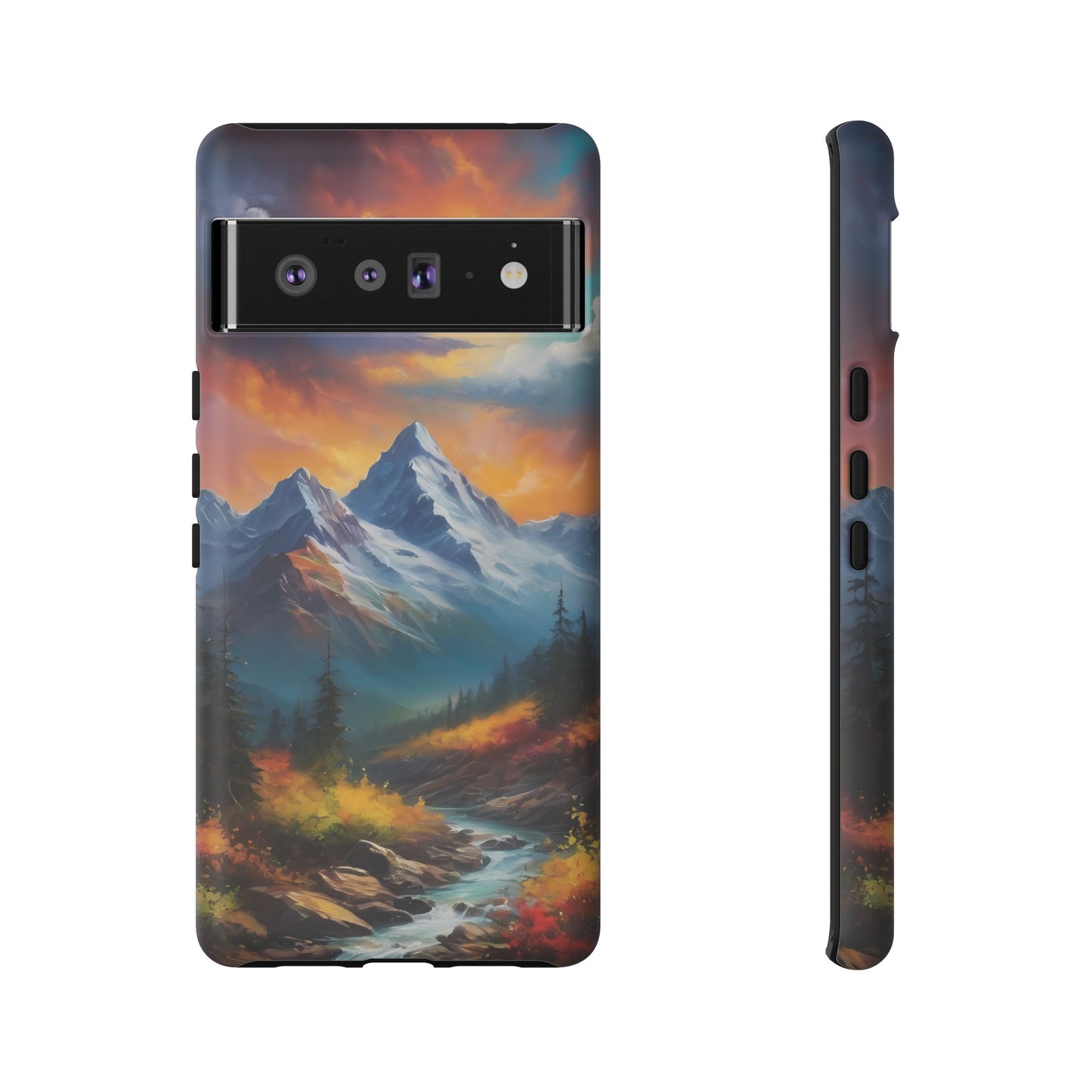 Mystic Mountains Phone Case for iPhone 8–16 Pro Max, Pixel 5–8 Pro, Galaxy S10–S24 Ultra - Designed by Thalia