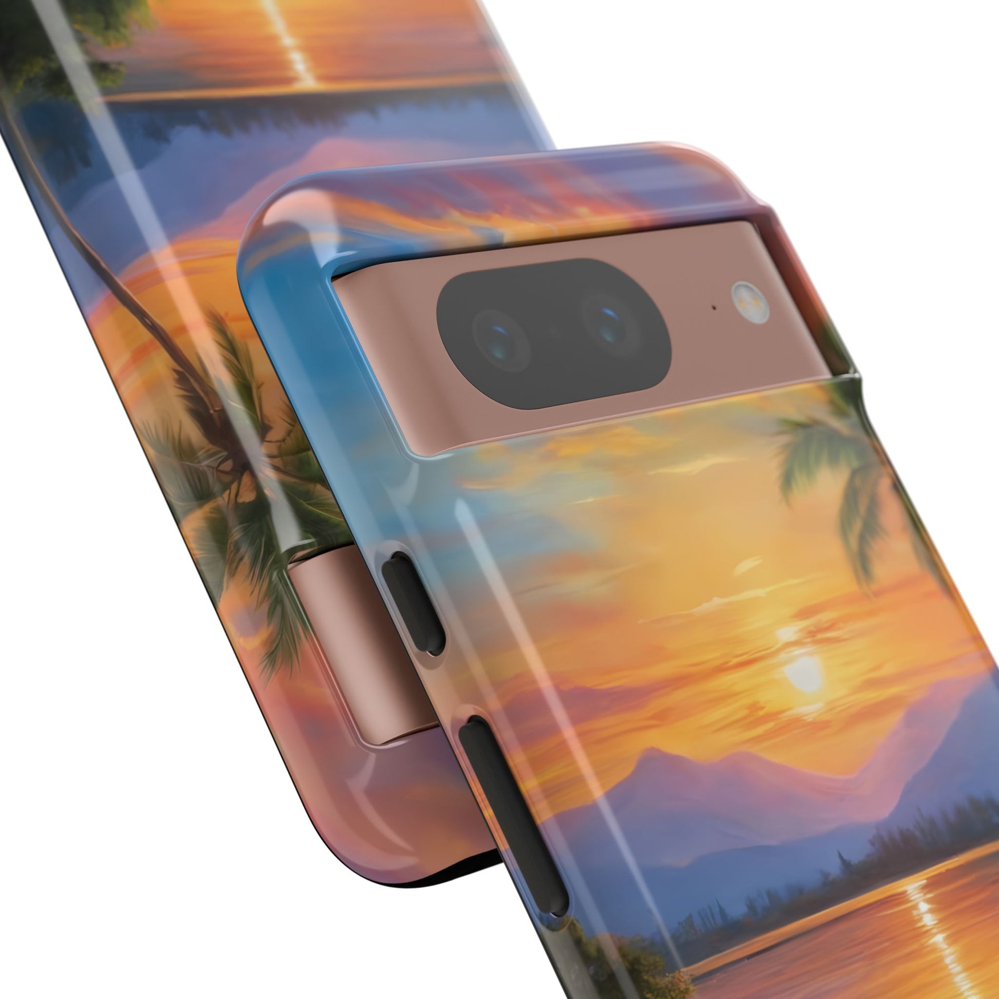 Sunset Serenade Phone Case for Google Pixel 8–Pixel 8 Pro, Pixel 7, Pixel 6 Pro, Pixel 6, Pixel 5 5G - Designed by Thalia