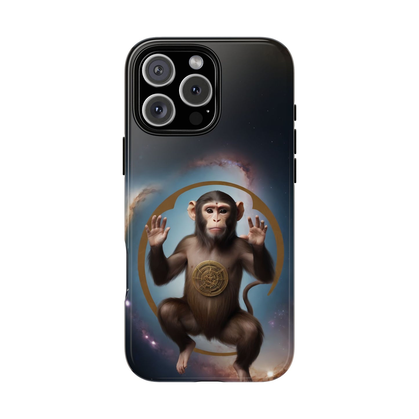 Chinese Zodiac Monkey Phone Case for iPhone 8–16 Pro Max, iPhone 8 Plus–13 Mini, iPhone XS–XS Max, iPhone 11–14 Pro Max - Designed by Thalia